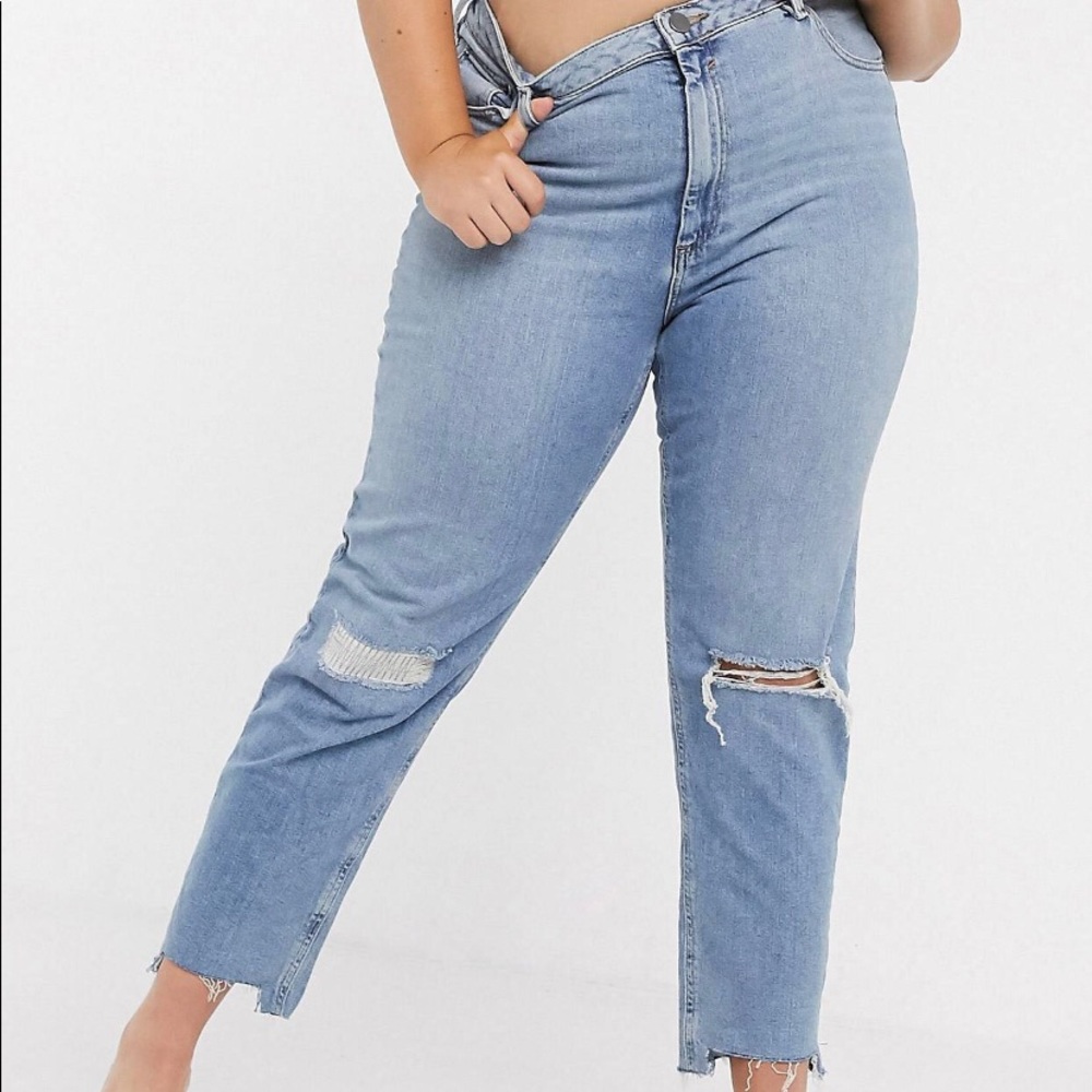 ASOS CURVE high waist mom jeans